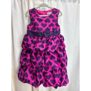Jillian's Closet Ruffled Layered Heart Sleeveless Dress Purple & Pink Size 3T